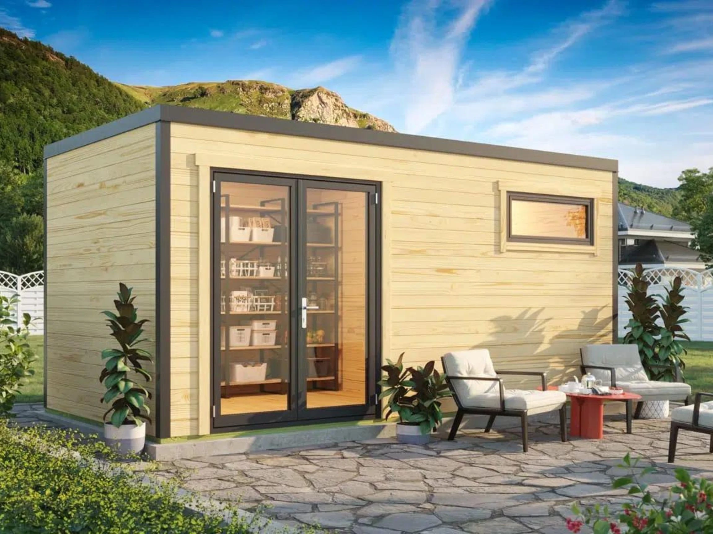 Tuinhuis Sardinia 3 500 x 250 cm - Afbeelding 1